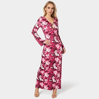 Women's bebe Keyhole Maxi Dress