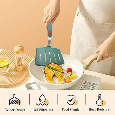 Silicone Spatula Set, Heat-Resistant, Flexible, Nonstick Turner