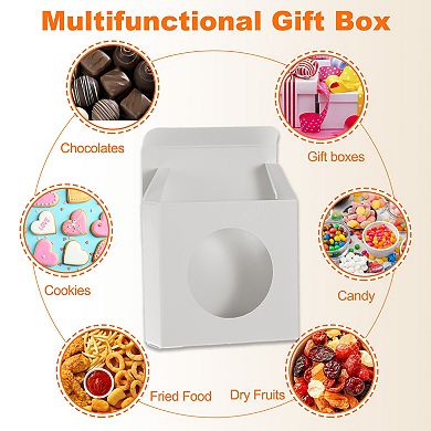 Kraft Box with Window Mini Soap Gift Box for Bakery Candy Packaging 32Pcs