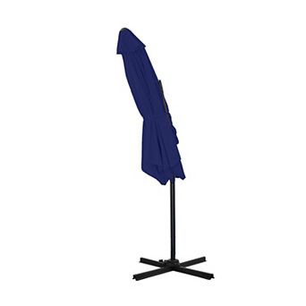 10 Ft. Outdoor Patio Cantilever Umbrella with Stand without Solar lights