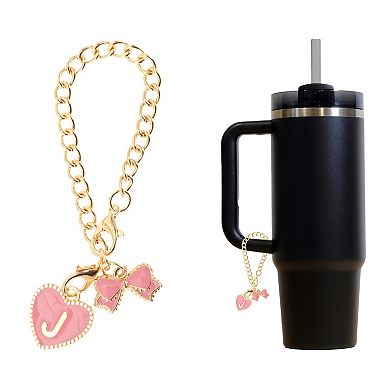 Heart Bow Water Cup Pendant for Personalization and Decoration 1Pc
