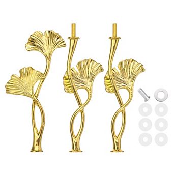 1Set Cake Tray Stand Handle Metal Cake Stands Holder 2.6"(W) Gold