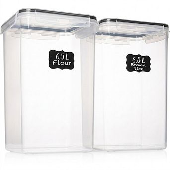 Airtight Food Storage Containers with Lids, BPA-Free Plastic