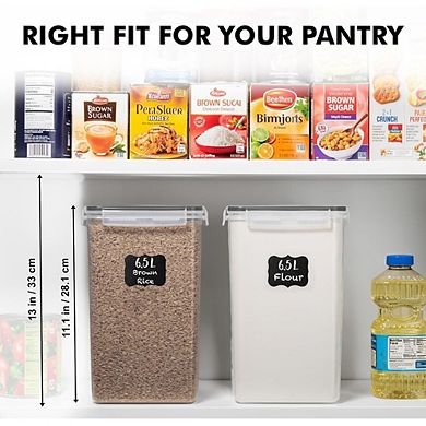 Airtight Food Storage Containers with Lids, BPA-Free Plastic