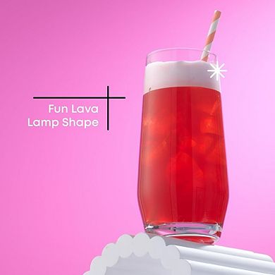 4pc Crystal Drinking Glass Set, Lead-Free Cocktail & Water Glasses