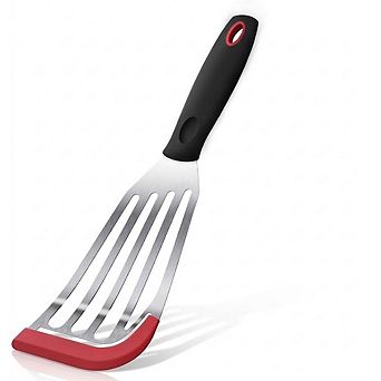 Silicone Fish Spatula with Stainless Steel Core, Heat-Resistant