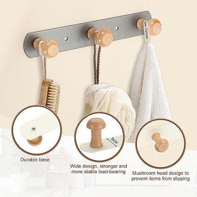 11 x 1.2 x 1.5 inch 1Set Coat Rack Wall Mount, Coat Hooks