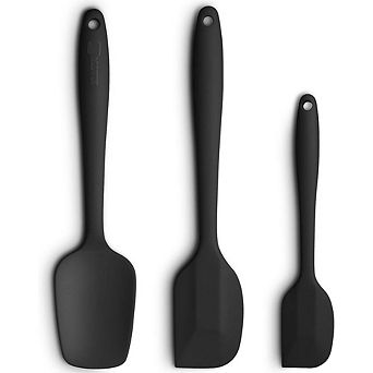 Silicone Spatula Set, Heat-Resistant, Nonstick, Steel Core, Ergonomic