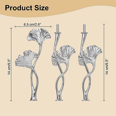 1Set Cake Tray Stand Handle Metal Cake Stands Holder 2.4"(W) Grey