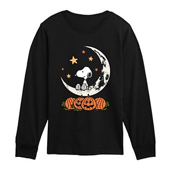 Boys 8-20 Peanuts Snoopy & Pumpkins Halloween Long Sleeve Graphic Tee