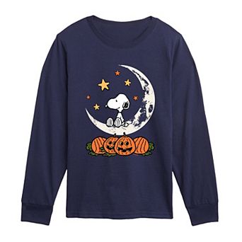 Boys 8-20 Peanuts Snoopy & Pumpkins Halloween Long Sleeve Graphic Tee