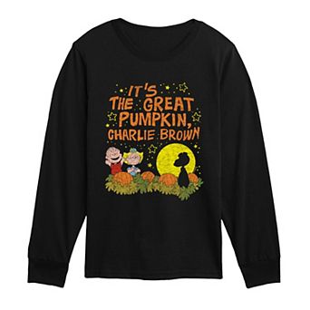 Boys 8-20 Peanuts It's The Great Pumpkin, Charlie Brown Distressed Long Sleeve Graphic Tee
