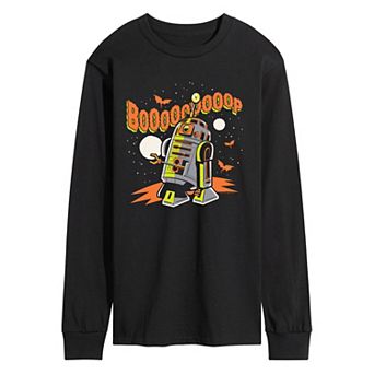 Men's Star Wars R2-D2 Boooop Long Sleeve Graphic Tee