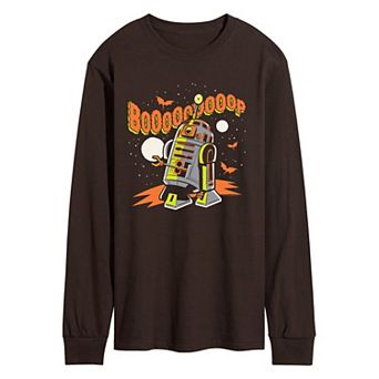 Men's Star Wars R2-D2 Boooop Long Sleeve Graphic Tee