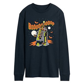 Men's Star Wars R2-D2 Boooop Long Sleeve Graphic Tee