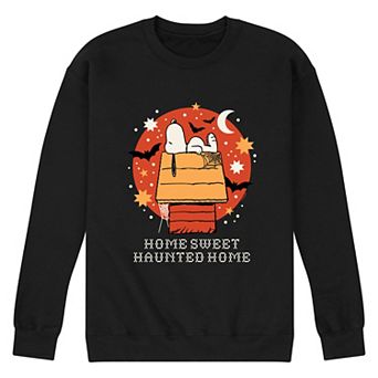 Men's Peanuts Home Sweet Haunted Home Fleece Sweatshirt