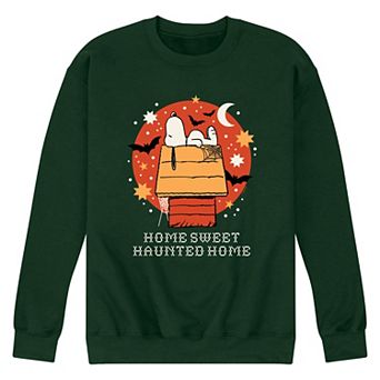 Men's Peanuts Home Sweet Haunted Home Fleece Sweatshirt