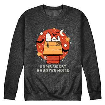 Men's Peanuts Home Sweet Haunted Home Fleece Sweatshirt