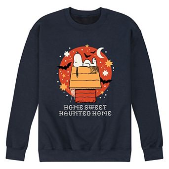 Men's Peanuts Home Sweet Haunted Home Fleece Sweatshirt