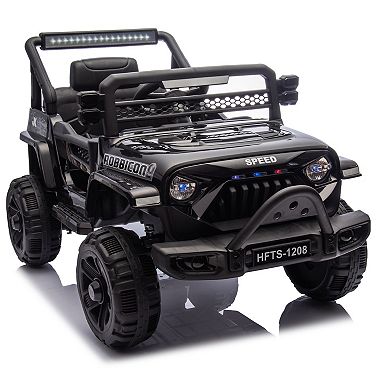 TOEMOA 12V Kids Ride On Electric Car with Parent Remote Control and LED Lights