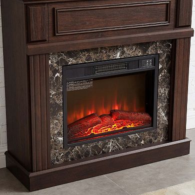 TV Stand with Electric Fireplace and Adjustable Flame