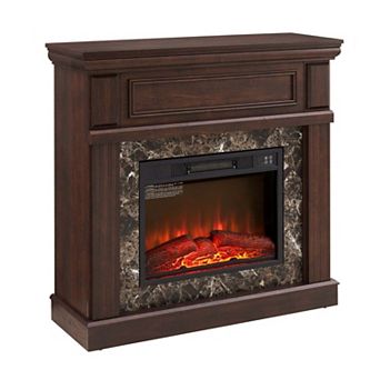 TV Stand with Electric Fireplace and Adjustable Flame