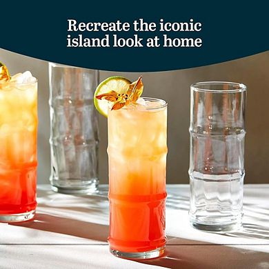 4-Piece Highball Glass Set Modern Tall Glasses for Cocktails