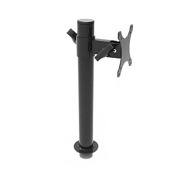 VersaDesk Heavy Duty Single Monitor Arm, Adjustable Ergonomic Mount, Black, Fits up to 27"