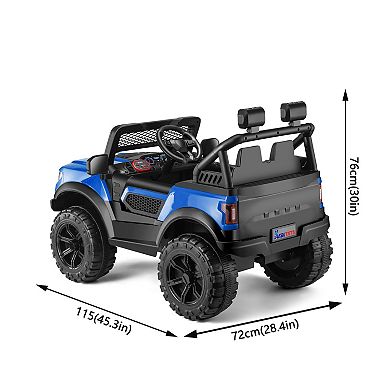 12V Remote Control Electric Ride On Car with LED Lights And Music Player
