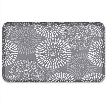 Waterproof Cushioned Anti Fatigue Kitchen Mat Non Slip Comfort Floor Rug Grey