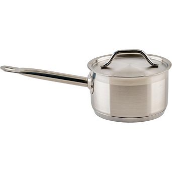 Stainless Steel Saucepan with Lid, Heavy-Duty, Non-Toxic