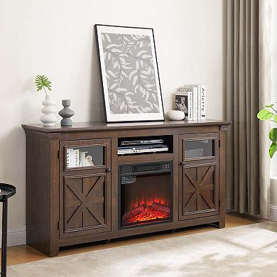 2 Doors Cabinet Farmhouse Cabinet TV Stand Barn Design