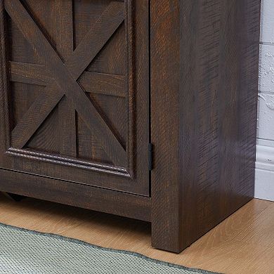 2 Doors Cabinet Farmhouse Cabinet TV Stand Barn Design