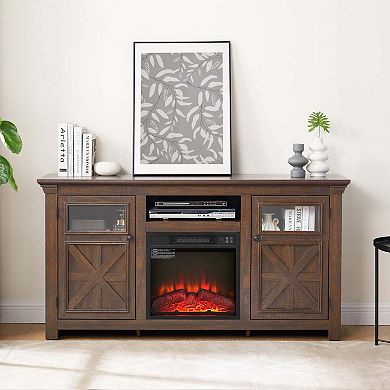 2 Doors Cabinet Farmhouse Cabinet TV Stand Barn Design