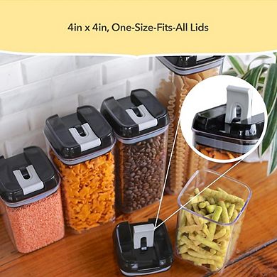Airtight Food Storage Containers Set, BPA-Free Stackable Pantry Organizers