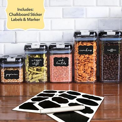 Airtight Food Storage Containers Set, BPA-Free Stackable Pantry Organizers