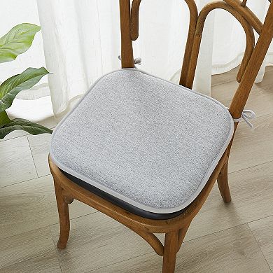 Elegant Comfort Thatch Chair Cushion Covers with Ties - Non Skid Rubber Backing, Memory Foam 16"x16"