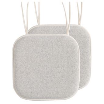 Elegant Comfort Thatch Chair Cushion Covers with Ties - Non Skid Rubber Backing, Memory Foam 16"x16"