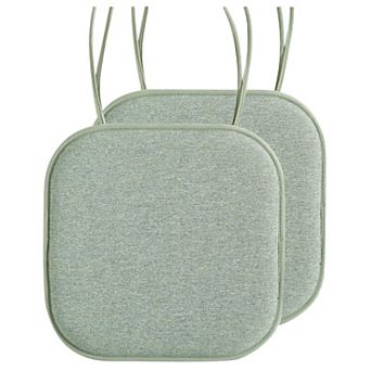 Elegant Comfort Thatch Chair Cushion Covers with Ties - Non Skid Rubber Backing, Memory Foam 16"x16"