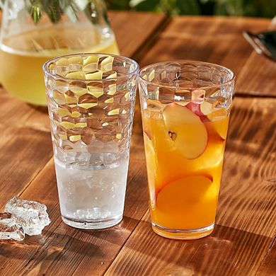 8-Piece Plastic Tumbler Set BPA-Free, Shatterproof Drinkware