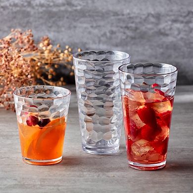 8-Piece Plastic Tumbler Set BPA-Free, Shatterproof Drinkware