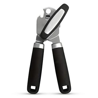 Cheer Collection Heavy Duty Stainless Steel Can Opener With Oversized Handles And Bottle Opener