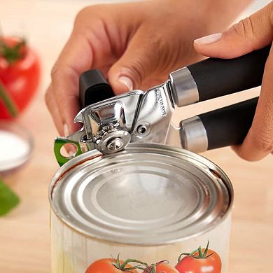 Cheer Collection Heavy Duty Stainless Steel Can Opener With Oversized Handles And Bottle Opener