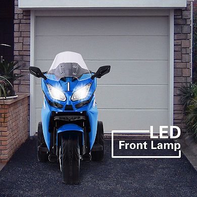 Kids Electric Motorcycle Toy with Light-Up Wheels and Music MP3 Player