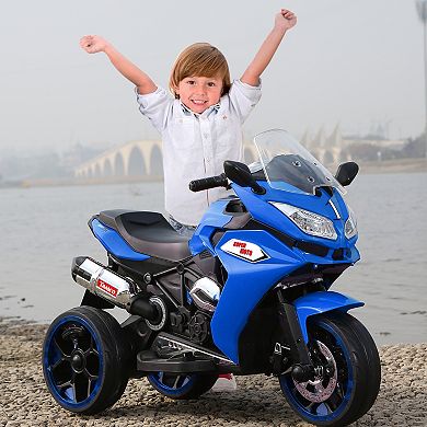 Kids Electric Motorcycle Toy with Light-Up Wheels and Music MP3 Player