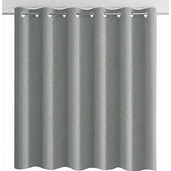 Hook-Free Linen Shower Curtain, Heavy-Duty Fabric, Hotel-Style