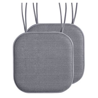 Elegant Comfort Mosaic Chair Cushion Covers with Ties, Non Skid Rubber Backing, Memory Foam 16"x16"