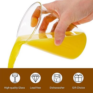 6-Piece Highball Glass Set Lead-Free, Durable Glassware for Drinks