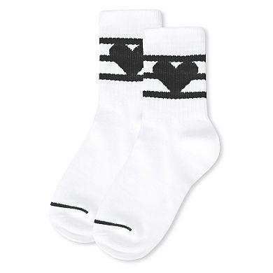 Girls Sweetheart Cotton Blend Crew Socks
