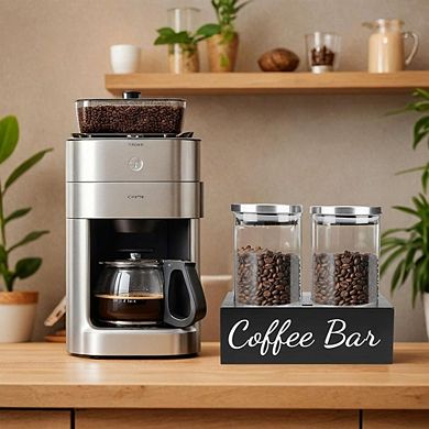 Airtight Glass Coffee Canister Set with Scoop and Lids